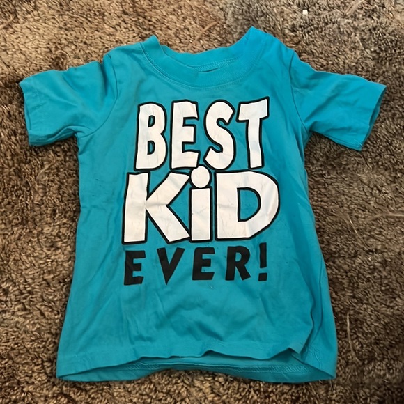 Blue green t-shirt with black shorts combo - Picture 5 of 8